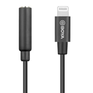 کابل تبدیل میکروفون بویا BOYA BY-K8 3.5mmTrs to Lightning Cable