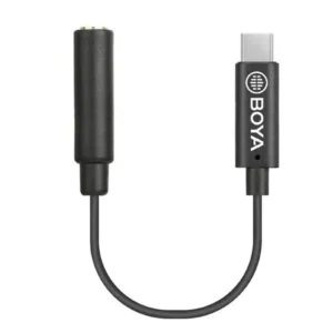 کابل تبدیل میکروفون بویا BOYA BY-K4 3.5mm trs to Type-C Cable