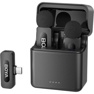 میکروفون بی سیم بویا BOYA BY-V3 2-Person Wireless Microphone System with Lightning