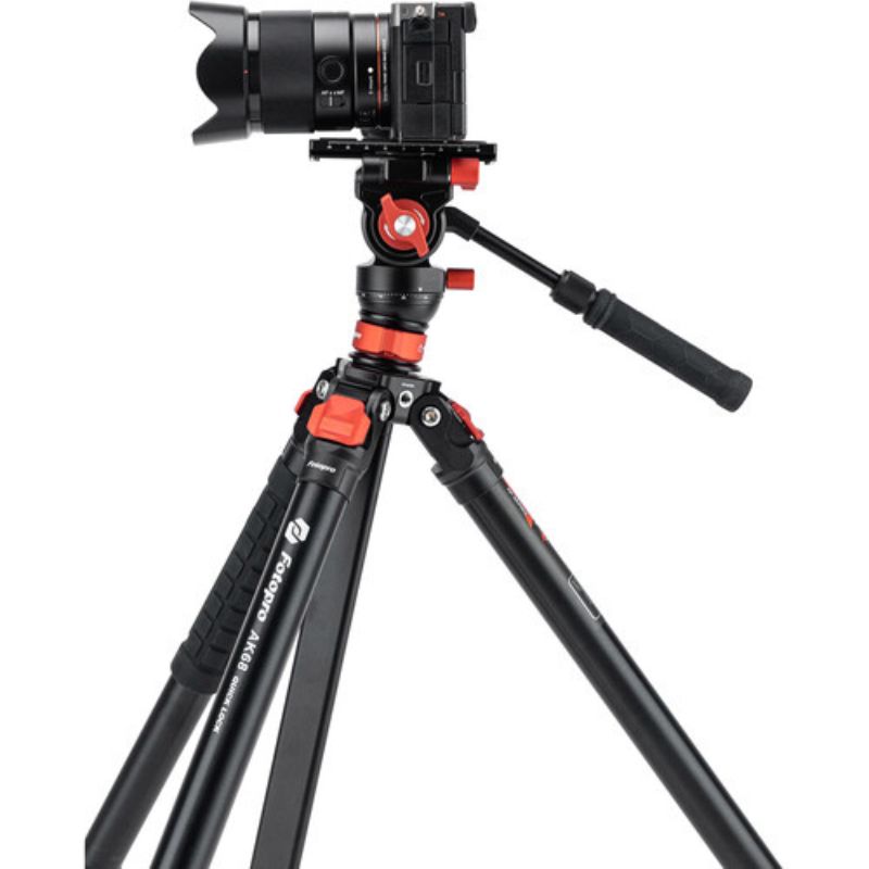 سه پایه فوتوپرو Fotopro iSpeedy AK68 Video Fluid Head & Tripod with Fast-Locking System